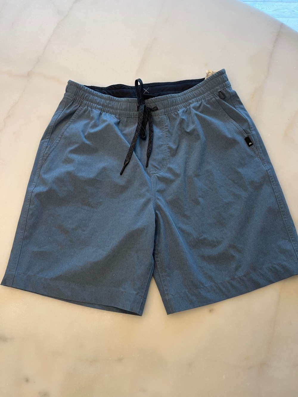 Quiksilver Navy and Slate Blue Amphibian Shorts